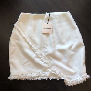 NWT superdown white skirt